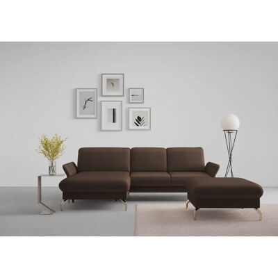 SIT & MORE Fashion L-Form Sofa - Mikrofaser, Dunkelbraun SIT & MORE Fashion L-Form Sofa - Mikrofaser, Dunkelbraun