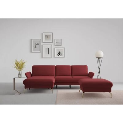 SIT & MORE Fashion L-Form Sofa - Mikrofaser - Bordeaux SIT & MORE Fashion L-Form Sofa - Mikrofaser - Bordeaux