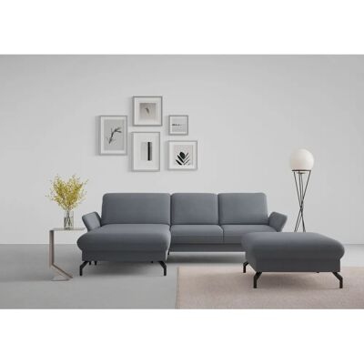 SIT & MORE Fashion L-Form Sofa - Chenille, Recamiere, Handgefertigt SIT & MORE Fashion L-Form Sofa - Chenille, Recamiere, Handgefertigt