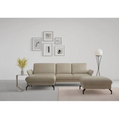 SIT&MORE Fashion L-Form Sofa - Microfaser beige SIT&MORE Fashion L-Form Sofa - Microfaser beige