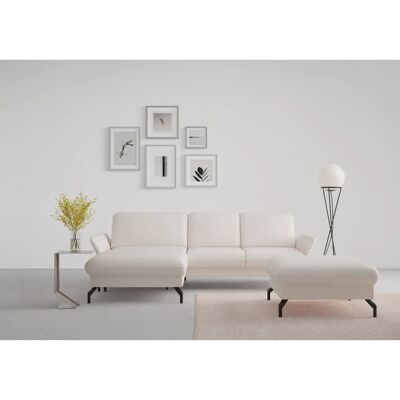 SIT&MORE Fashion L-Form Microfaser Creme Sofa - Sofa SIT&MORE Fashion L-Form Microfaser Creme Sofa - Sofa