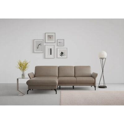 SIT & MORE Fashion L-Form Sofa - Mikrofaser, Recamiere links, Motorische Kopfstütze SIT & MORE Fashion L-Form Sofa - Mikrofaser, Recamiere links, Motorische Kopfstütze
