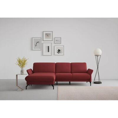 SIT&MORE Fashion Mikrofaser-Sofa - Recamiere, Motorische Kopfteilverstellung SIT&MORE Fashion Mikrofaser-Sofa - Recamiere, Motorische Kopfteilverstellung