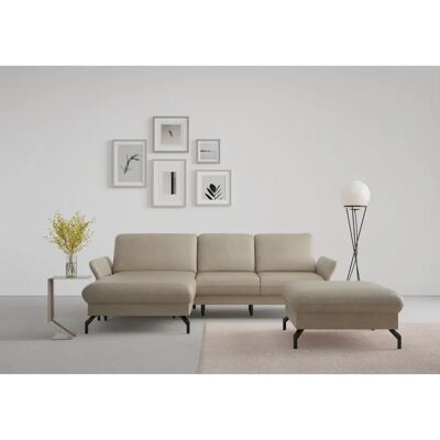 SIT & MORE Fashion L-Form Sofa - Mikrofaser, Recamiere links, Motorischer Kopfteil SIT & MORE Fashion L-Form Sofa - Mikrofaser, Recamiere links, Motorischer Kopfteil