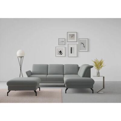 SIT & MORE Fashion L-Form Sofa - Chenille, grau, 250cm x 84cm x 207cm SIT & MORE Fashion L-Form Sofa - Chenille, grau, 250cm x 84cm x 207cm