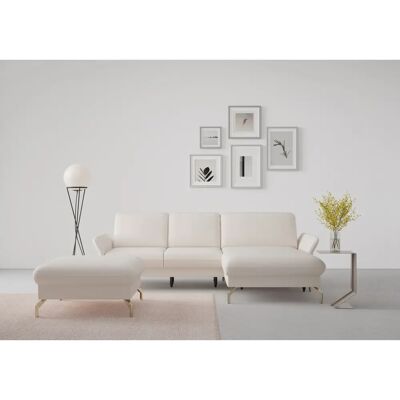 SIT & MORE Fashion L-Form Sofa - Microfaser Beige SIT & MORE Fashion L-Form Sofa - Microfaser Beige