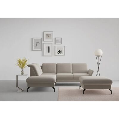 SIT & MORE Fashion L-Form Ecksofa - Chenille, Ottomane links SIT & MORE Fashion L-Form Ecksofa - Chenille, Ottomane links