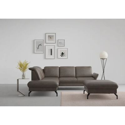 SIT & MORE Fashion L-Form Sofa - Microfaser Prägung - Handgefertigt - 250x84x207cm SIT & MORE Fashion L-Form Sofa - Microfaser Prägung - Handgefertigt - 250x84x207cm