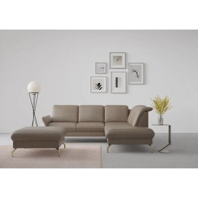 SIT & MORE Fashion L-Form Sofa - Microfaser, taupe SIT & MORE Fashion L-Form Sofa - Microfaser, taupe