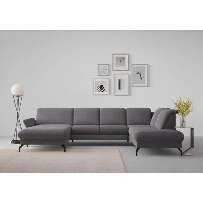 SIT & MORE Fashion U-Form Sofa - Bezug Chenille, Ottomane rechts SIT & MORE Fashion U-Form Sofa - Bezug Chenille, Ottomane rechts