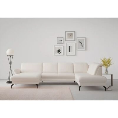 SIT & MORE Fashion U-Form Beiges Sofa Microfaser SIT & MORE Fashion U-Form Beiges Sofa Microfaser