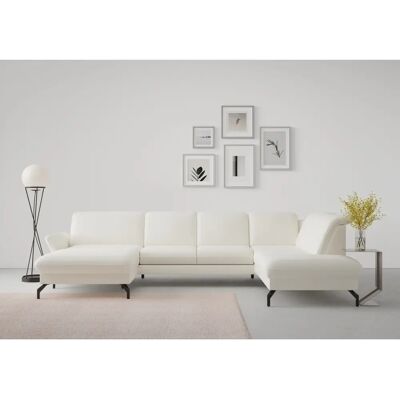 SIT & MORE Fashion U-Form Sofa - Beige - U-förmiges Sofa mit Kopfstütze SIT & MORE Fashion U-Form Sofa - Beige - U-förmiges Sofa mit Kopfstütze