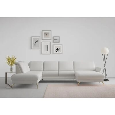 SIT&MORE Fashion U-Form Sofa - U-Form Hellgrau SIT&MORE Fashion U-Form Sofa - U-Form Hellgrau