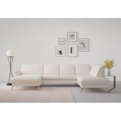 SIT & MORE Fashion U-Form Sofa Beige - Microfaser ALTARA NUBUCK SIT & MORE Fashion U-Form Sofa Beige - Microfaser ALTARA NUBUCK