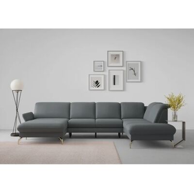 SIT & MORE Fashion U-Form Sofa - Microfaser, Ottomane R, 8 Sitz SIT & MORE Fashion U-Form Sofa - Microfaser, Ottomane R, 8 Sitz