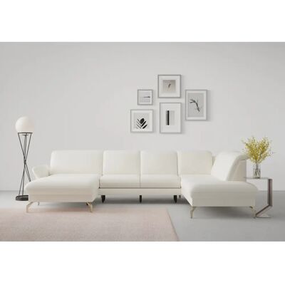SIT & MORE Fashion U-Form Couch, Beige – Wohnzimmermöbel SIT & MORE Fashion U-Form Couch, Beige – Wohnzimmermöbel