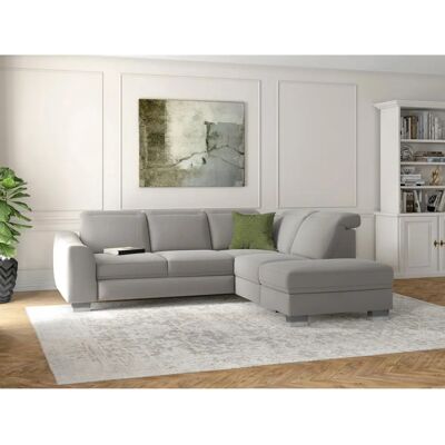 SIT & MORE Dundee L-Form Sofa - Struktur, grau, rechts SIT & MORE Dundee L-Form Sofa - Struktur, grau, rechts