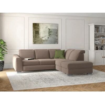 SIT & MORE Dundee L-Form Sofa - Mikrofaser, Rechte Ottomane, Kein Kopfteil SIT & MORE Dundee L-Form Sofa - Mikrofaser, Rechte Ottomane, Kein Kopfteil