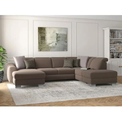 SIT&MORE Dundee U-Form Sofa - U-Form Microfaser Couch SIT&MORE Dundee U-Form Sofa - U-Form Microfaser Couch