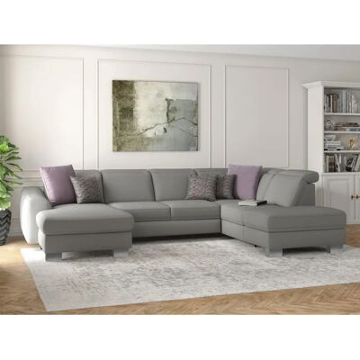SIT & MORE Dundee U-Form Sofa - Microfaser Paris - Ottomane rechts SIT & MORE Dundee U-Form Sofa - Microfaser Paris - Ottomane rechts