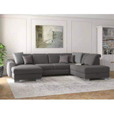 SIT & MORE Dundee U-Form Sofa - U-förmig, weich, verstellbare Kopfstützen SIT & MORE Dundee U-Form Sofa - U-förmig, weich, verstellbare Kopfstützen