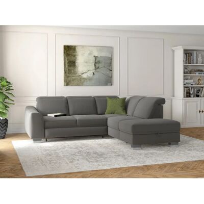 SIT & MORE Dundee L-Form Sofa - L-Form, grau, mit Kopfteilverstellung SIT & MORE Dundee L-Form Sofa - L-Form, grau, mit Kopfteilverstellung