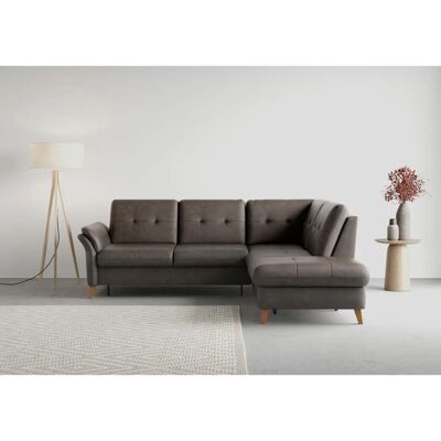 SIT&MORE Göteborg Ecksofa - Microfaser, Ottomane rechts, Mit Bettfunktion SIT&MORE Göteborg Ecksofa - Microfaser, Ottomane rechts, Mit Bettfunktion