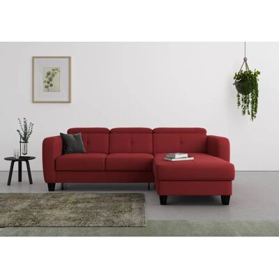 SIT & MORE Belluci L-Form Sofa - Recamiere, Bett, Microfaser SIT & MORE Belluci L-Form Sofa - Recamiere, Bett, Microfaser