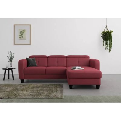 SIT & MORE Belluci L-Form Bordeaux Couch - Sofa SIT & MORE Belluci L-Form Bordeaux Couch - Sofa