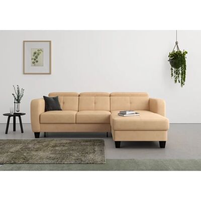 SIT & MORE Belluci L-Form Sofa - Mikrofaser, Recamiere rechts, Bettfunktion SIT & MORE Belluci L-Form Sofa - Mikrofaser, Recamiere rechts, Bettfunktion