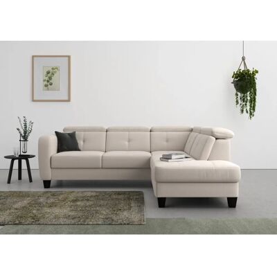 SIT & MORE Belluci Ecksofa - Microfaser Euphoria - Ottomane rechts - Sofa Typ SIT & MORE Belluci Ecksofa - Microfaser Euphoria - Ottomane rechts - Sofa Typ