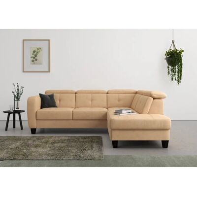 SIT & MORE Belluci L-Form Sofa - Microfaser, Rechte Ottomane, Ohne Schlaffunktion SIT & MORE Belluci L-Form Sofa - Microfaser, Rechte Ottomane, Ohne Schlaffunktion