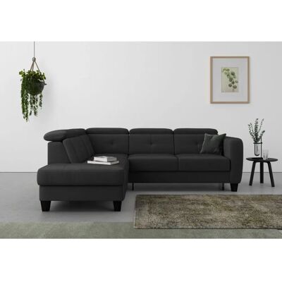 Ecksofa SIT&MORE Belluci L-Form - Microfaser, Ottomane links, mit Bettfunktion Ecksofa SIT&MORE Belluci L-Form - Microfaser, Ottomane links, mit Bettfunktion