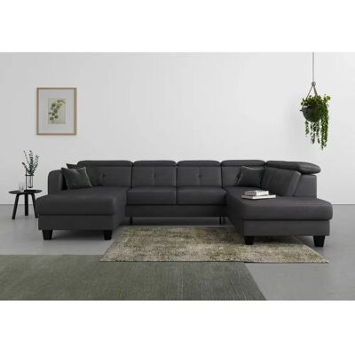 SIT&MORE Belluci U-Form Sofas - Microfaser, mit Bettfunktion SIT&MORE Belluci U-Form Sofas - Microfaser, mit Bettfunktion