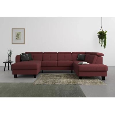 SIT & MORE Belluci U-Form Lila Sofa - U-Form mit Bettfunktion SIT & MORE Belluci U-Form Lila Sofa - U-Form mit Bettfunktion