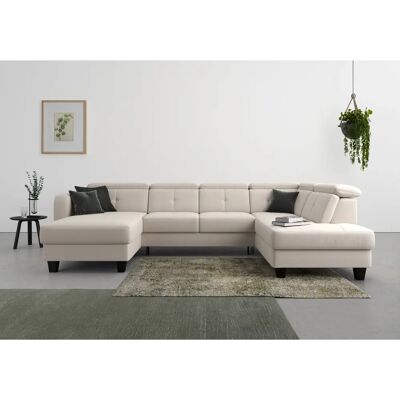 SIT&MORE Belluci U-Form Sofa - U-Form Microfaser Euphoria SIT&MORE Belluci U-Form Sofa - U-Form Microfaser Euphoria