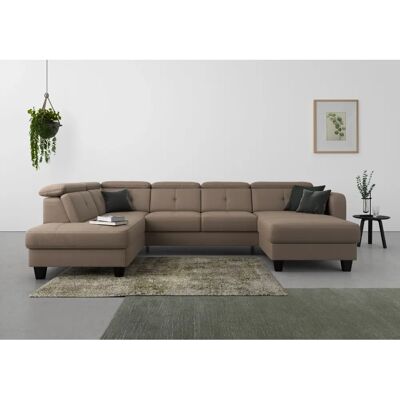SIT & MORE Belluci U-Form Sofa - U-förmige Wohnlandschaft, Microfaser Florence SIT & MORE Belluci U-Form Sofa - U-förmige Wohnlandschaft, Microfaser Florence