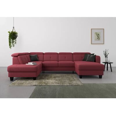 SIT & MORE Belluci U-Form Sofa - Microfaser Bettfunktion SIT & MORE Belluci U-Form Sofa - Microfaser Bettfunktion