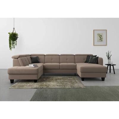 SIT & MORE Belluci U-Form Sofa - U-Form, Grau, ohne Bettfunktion SIT & MORE Belluci U-Form Sofa - U-Form, Grau, ohne Bettfunktion