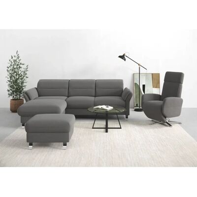 SIT & MORE Grenoble L-Form Sofa - Recamiere, Weiche Struktur, Stauraum SIT & MORE Grenoble L-Form Sofa - Recamiere, Weiche Struktur, Stauraum
