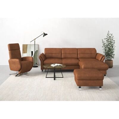 SIT&MORE Grenoble L-Form - Sofa mit Mikrofaser Vintage-Optik SIT&MORE Grenoble L-Form - Sofa mit Mikrofaser Vintage-Optik