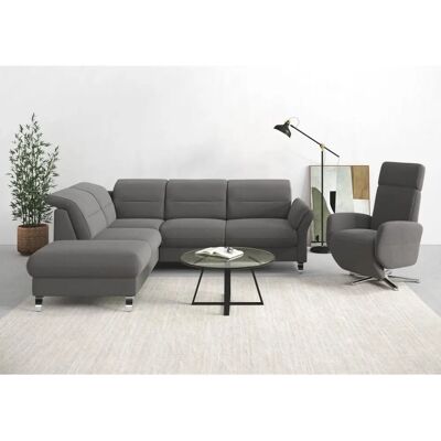 SIT & MORE Grenoble L-Form Sofa - Weiche Struktur mit Ottomane SIT & MORE Grenoble L-Form Sofa - Weiche Struktur mit Ottomane