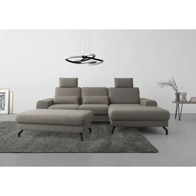 SIT & MORE Cinturo L-Form Sofa - Braun Microfaser, Rechte Recamiere SIT & MORE Cinturo L-Form Sofa - Braun Microfaser, Rechte Recamiere