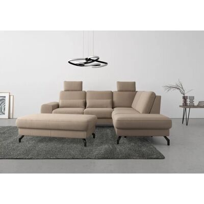 SIT & MORE Cinturo L-Form Sofa - 260cm, taupe, verstellbar SIT & MORE Cinturo L-Form Sofa - 260cm, taupe, verstellbar