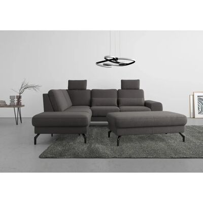 SIT & MORE Cinturo L-Form Sofa - Microfaser, Linke Ottomane, Verstellung SIT & MORE Cinturo L-Form Sofa - Microfaser, Linke Ottomane, Verstellung