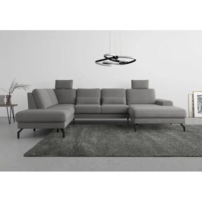 SIT & MORE Cinturo U-Form Sofa - U-Form, Grau, Recamiere, 7,5 Sitze SIT & MORE Cinturo U-Form Sofa - U-Form, Grau, Recamiere, 7,5 Sitze