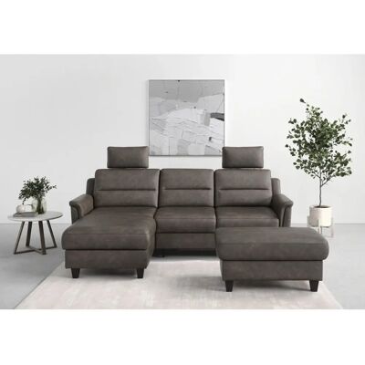 SIT & MORE Farö L-Form Sofa - Microfaser, Recamiere links, Stauraum SIT & MORE Farö L-Form Sofa - Microfaser, Recamiere links, Stauraum