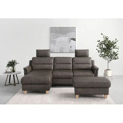 SIT & MORE Farö L-Form Sofa - Mikrofaser, Recamiere, Bettfunktion SIT & MORE Farö L-Form Sofa - Mikrofaser, Recamiere, Bettfunktion