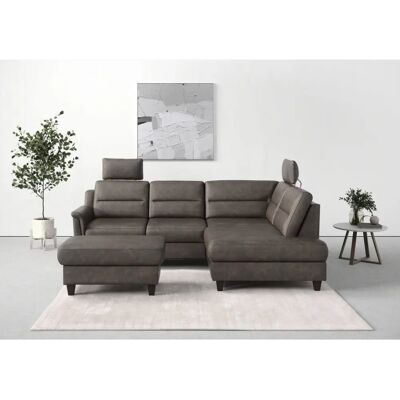 SIT & MORE Farö L-Form Sofa - Mikrofaser, rechte Ottomane, ohne Bettfunktion SIT & MORE Farö L-Form Sofa - Mikrofaser, rechte Ottomane, ohne Bettfunktion