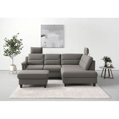 SIT&MORE Farö L-Form Microfaser Euphoria Ottomane mit Bett - Sofa SIT&MORE Farö L-Form Microfaser Euphoria Ottomane mit Bett - Sofa
